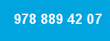 978 889 42 07 978 889 42 07